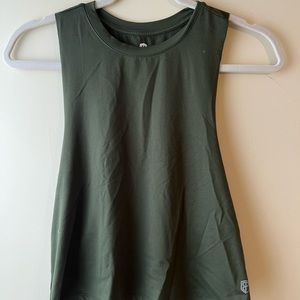 Born Primitive Crop Tank Small Olive